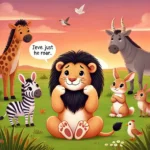 história de crianças leões