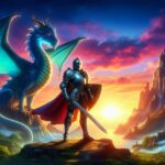 O Cavaleiro Valente e o Dragão Azul