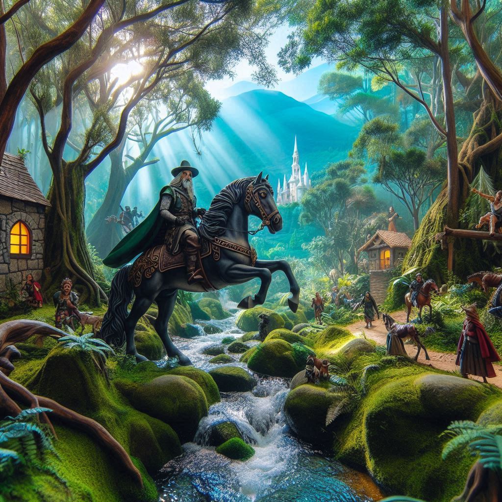 A Aventura do Cavaleiro na Floresta Encantada