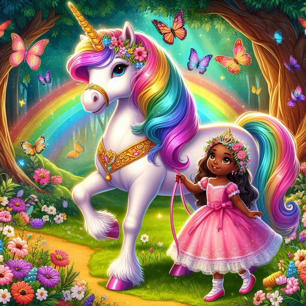 O Unicórnio Perdido e Sua Amiga Princesa