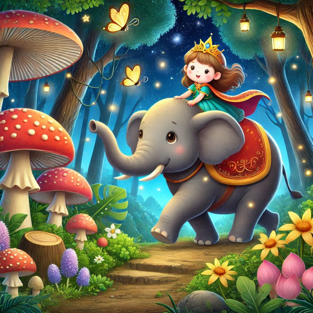 O Elefante Amigo e a Princesa Corajosa