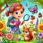 A Aventura do Pequeno Explorador no Jardim