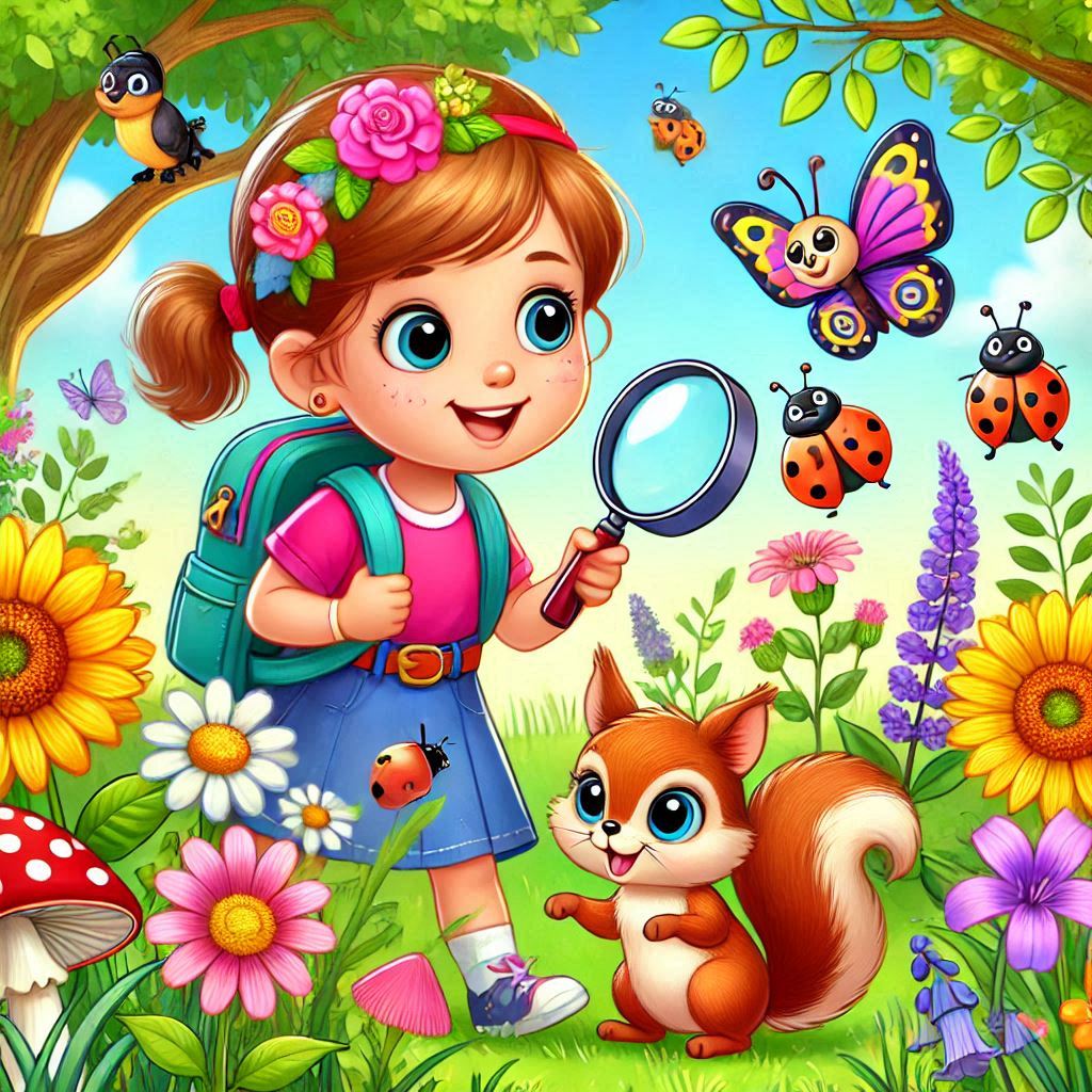 A Aventura do Pequeno Explorador no Jardim