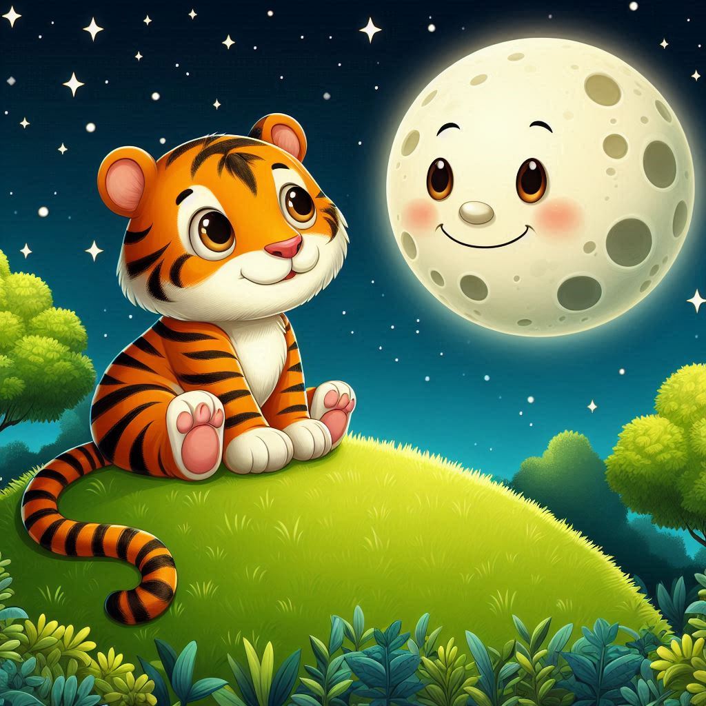 A História do Tigre Amigo e da Lua