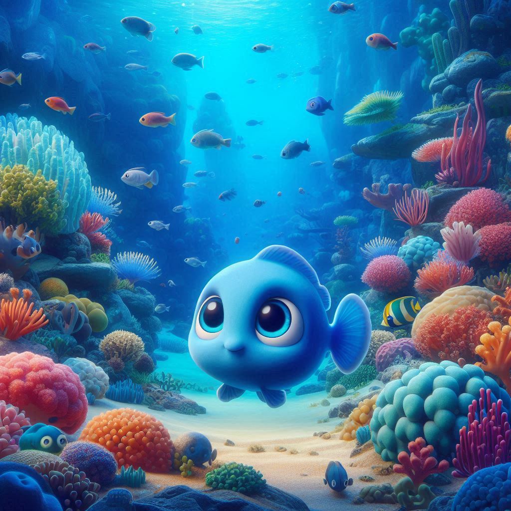 O Peixinho Azul e o Segredo do Oceano