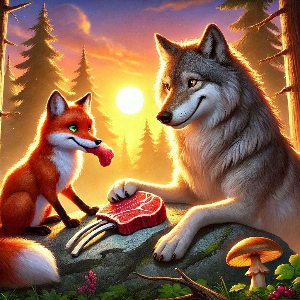 A História da Raposa e o Lobo Generoso
