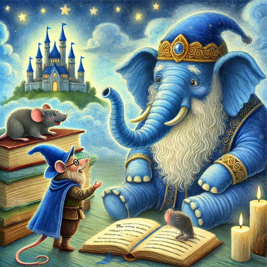 A História do Elefante Azul e do Ratinho Corajoso
